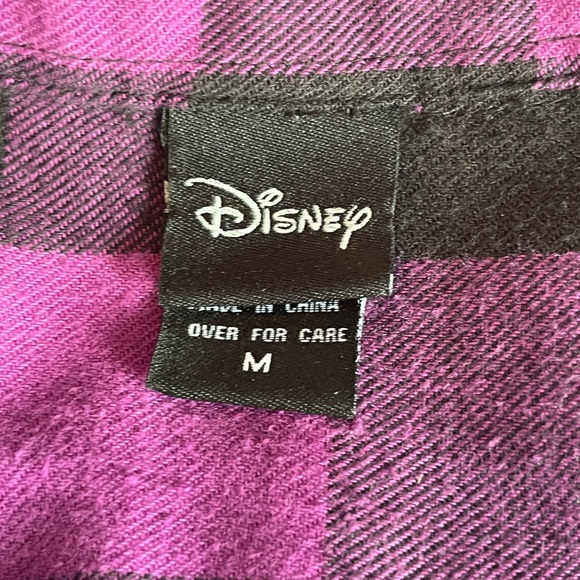 Disney Alice In Wonderland Plaid Graphic Flannel Size Medium - Picture 5 of 9
